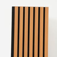Panneaux acoustiques décoratifs en lattes de bois, panneaux muraux insonorisants en feutre polyester pour studio, bureau et usage domestique