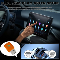 Nuevo Adaptador Inalámbrico para Android Auto, Dongle Inalámbrico para CarPlay, Sistemas Inteligentes para Automóviles, Caja Inteligente con IA para Automóviles con CarPlay con Cable