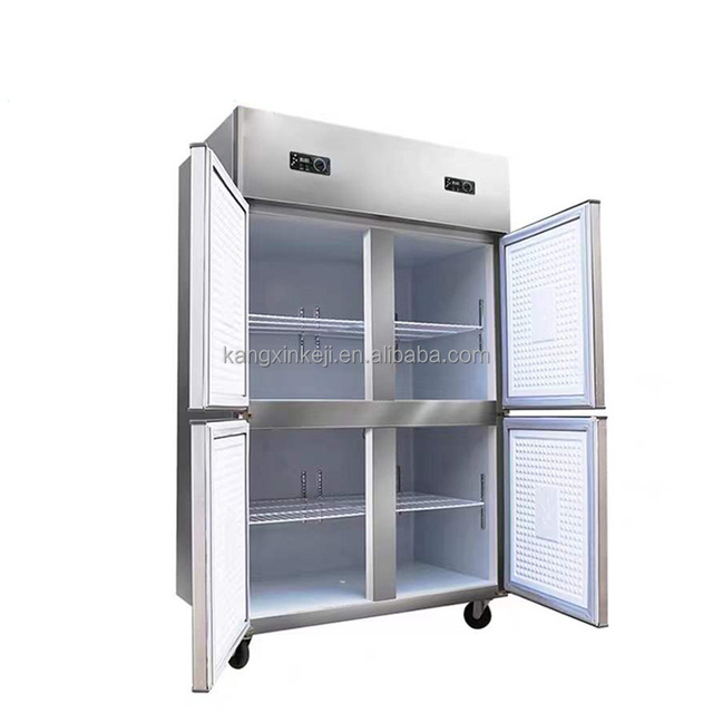 New Product 4 Doors Cfc Free Kitchen Cabinet Refrigerator