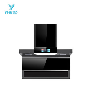 Práctica <span class=keywords><strong>Campana</strong></span> <span class=keywords><strong>Extractora</strong></span> de <span class=keywords><strong>90</strong></span> cm, de Vidrio Negro para Montaje en Pared, Súper Gran Succión, Precio Económico, Alto Valor, Proveedor OEM - Product Image 3