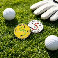 Surtido de Marcadores de Bolas de Golf Personalizables para Mujer con Estuche de Exhibición y Clip para Gorra, Lector de Color Verde