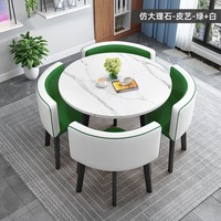 Table de maison moderne en bois, gain de place, avec chaises - Parfaite pour les appartements et les petites cuisines