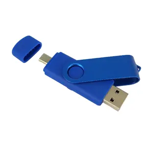 Stik Usb Putar OTG 2 In 1, Flash Drive Usb 2.0 3.0 128GB 64GB 32GB 4GB 8GB 16GB