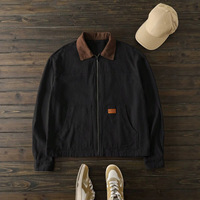 Veste de baseball pour homme, automne-hiver, taille européenne, en velours côtelé et velours, avec blocs de couleur, coupe ample, poches décontractées