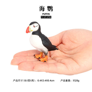 Figuras de Animales de PVC Sólido al por Mayor, Modelo de Estatua de Simulación de Aves, Modelo de Pájaro <span class=keywords><strong>Puffin</strong></span>, Juguetes - Product Image 4
