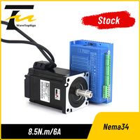 Moteur pas à pas hybride à boucle fermée Wavetop-auto JMC Nema 34 8.5Nm 2HSS86H + 86J18118EC-1000 6A 24-75VAC