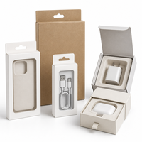 Boîte en papier personnalisée avec logo pour emballage de coque de téléphone portable, boîte d'emballage en papier avec fenêtre en PVC