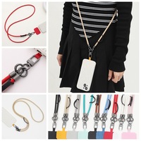 WOWEI catena di metallo cordino per telefono staccabile pistola oro nero custodia per telefono collana universale regolabile per cellulare cinturino