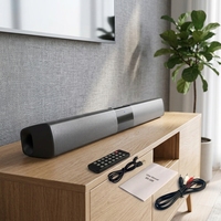 Barre de son 20W 8 pouces 2.0 canaux avec connexion sans fil pour téléviseur et système home cinéma, en ABS, vente en gros