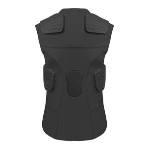 เสื้อกั๊กกีฬาบุนวมหกเหลี่ยมอุปกรณ์ป้องกันสีดำสำหรับลูกรักบี้ MMA - Product Image 4