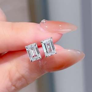 Orecchini con Diamanti Sintetici Certificati IGI VVS, Personalizzabili in Oro 14K 18K o Argento 925, Gioielli con Diamanti Creati in Laboratorio per Uomo e Donna - Product Image 6