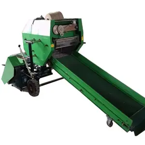 Agriculture Wheat Combine Machine Cutting Animal Bedding Mini Maize Grass Straw Hay Silage Baler