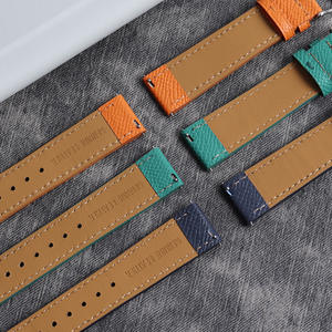 <span class=keywords><strong>Correas</strong></span> <span class=keywords><strong>de</strong></span> reloj <span class=keywords><strong>de</strong></span> <span class=keywords><strong>cuero</strong></span> genuino para Blancpain X <span class=keywords><strong>Swatch</strong></span> 22mm Epsom correa <span class=keywords><strong>de</strong></span> reloj patrón <span class=keywords><strong>de</strong></span> Palma liberación rápida grano completo - Product Image 2