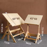 Fabricant de table à dessin en bois massif Bureau de dessin d'artiste et table inclinable pour la lecture de conception graphique d'œuvres d'art