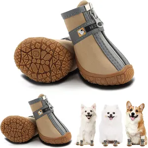 Herstellung 4 teile/satz große Haustier Schuhe Luxus Hund Schuhe Winter wasserdichte Hund Stiefel Haustier Schuhe & Socken