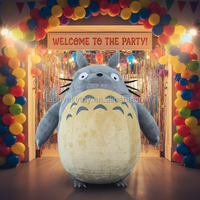 Costume gonflable Totoro pour adulte unisexe, promotion Halloween, costume de mascotte pour fête