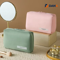 Organisateur de beauté, trousse de toilette imperméable, sac cosmétique de voyage, essentiels de voyage, sac cosmétique pour fille, fermeture éclair, organisateur de maquillage