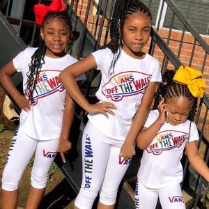 Conjunto de Pantalones Cortos Deportivos de Dos Piezas en 37 Colores Sólidos para Niñas, Ropa de Verano para Niñas Pequeñas, Conjuntos de Ropa Infantil de Boutique - Product Image 3