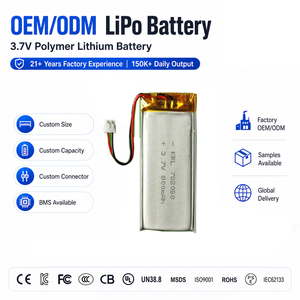 UN38.3 ds UL ، mv mAh ، Lipo ، OEM ODM لكاميرا الأمان بطارية ليثيوم بوليمر - Product Image 1