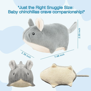 Yingii - Peluches <span class=keywords><strong>de</strong></span> <span class=keywords><strong>Chinchilla</strong></span> Pequeños y Suaves <span class=keywords><strong>de</strong></span> Alta Calidad, Cuerpo Redondo, Color Gris, 7 Pulgadas, Decoración <span class=keywords><strong>de</strong></span> Escritorio, Juguete <span class=keywords><strong>de</strong></span> <span class=keywords><strong>Peluche</strong></span> <span class=keywords><strong>de</strong></span> <span class=keywords><strong>Chinchilla</strong></span> - Product Image 3