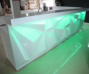 Chiếu sáng LED ánh sáng đá cẩm thạch nhân tạo nước trái cây thanh truy cập thiết kế