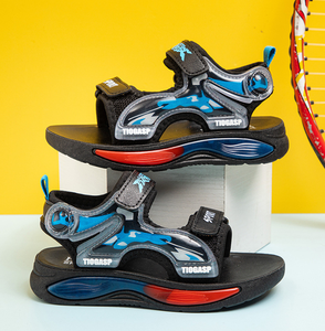 รองเท้าเด็กผู้ชายลายพิมพ์แฟชั่นกีฬารองเท้าแตะลำลองสำหรับกิจกรรมกลางแจ้งรองเท้าชายหาดรองเท้าแตะเด็ก - Product Image 3