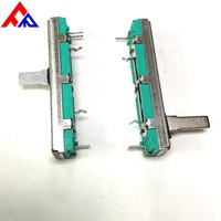 Lineer Sürgülü Potansiyometre 20mm 30mm 45mm 60mm Strok 10k 20k 50k 100k Karbon Film Metal Plastik Ses Tüpü PC Pin Terminali