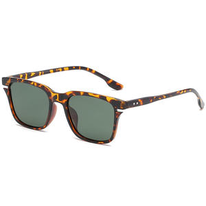 Lunettes de soleil polarisées carrées pour hommes avec logo personnalisé, lunettes de vision nocturne, lunettes de conduite UV400 - Product Image 2