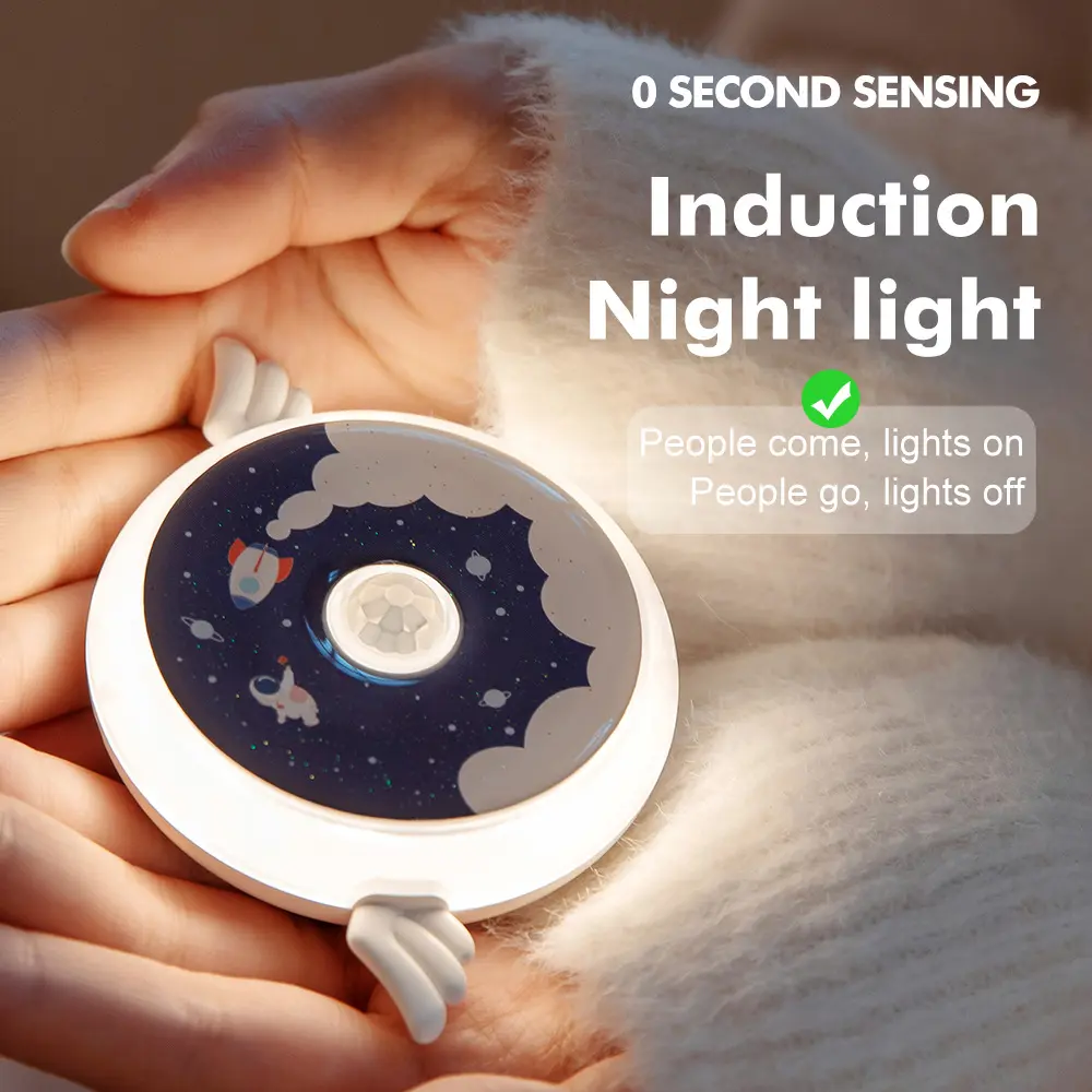 Magnetic Rechargeable Human Body Induction Night Lamp LED Smart Home Lights For Kids Gift