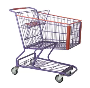 Cheap price grocery used shopping cart dimensions metal used supermarket shopping trolleys for sale