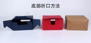 Borsa da forno in carta Kraft personalizzata per biscotti torta di gelatina in pelle d'asino e Tote per alimenti elegante confezione <span class=keywords><strong>regalo</strong></span> - Product Image 4