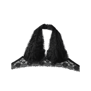 Lace Women's <b>Sexy</b> Underwear <b>Black</b> <b>Lingerie</b> Top Sheer Bralette For Intimate Wear - Product Image 1