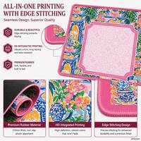 Tapis de mahjong Art déco moderne - Surface silencieuse et anti-bruit |   Nappe de luxe imperméable pour jeux de casino et poker