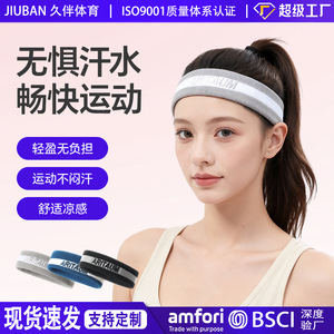 Bandeau de sport AritauM large pour le front, anti-transpiration, respirant, pour la course à pied, le basketball, ajustement universel toutes saisons - Product Image 5