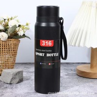 Bouteille d'eau isotherme intelligente à double paroi en acier inoxydable de 800 ml avec affichage de la température, personnalisable avec logo