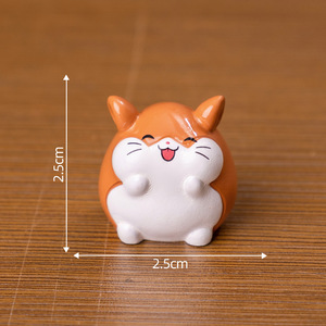 Mini figurines de hamster et de rat en 3D, mignonnes, de dessin animé, miniatures, pour jardin féerique, ornements en résine, animaux, décorations de Noël, cadeau - Product Image 5