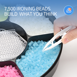 7500 Pezzi Set di Perline Luminose Colorate Fai-da-Te, Perline da Stirare Magiche, <span class=keywords><strong>Giocattolo</strong></span> Artigianale Fatto a Mano, Set di Diversi Tipi di Perline Fuse - Product Image 5