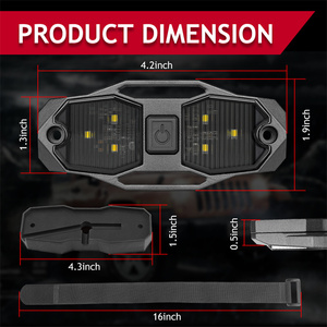 Accesorios de <span class=keywords><strong>luz</strong></span> de <span class=keywords><strong>coche</strong></span> 3 vatios blanco Roll Bar Mount Motorhome <span class=keywords><strong>coche</strong></span> techo UTV Dome Light 12V - Product Image 6
