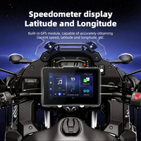 Système de navigation pour moto de 5 pouces, Android 13, 1000NIT, IP67, étanche, CarPlay sans fil pour écran de moto amovible, GPS