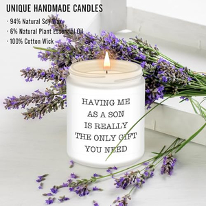 Regali per la mamma dal figlio, regali di compleanno per la festa della mamma, idea <span class=keywords><strong>regalo</strong></span> divertente con candela alla lavanda per mamma, madrina, madri bonus - Product Image 3