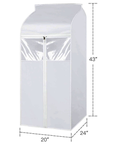 Housses de rangement pliables 3D en PEVA de haute qualité avec fermetures éclair pour costumes, manteaux, vestes et robes - Product Image 2
