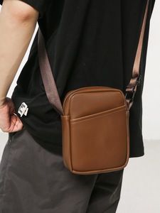 Sac bandoulière unisexe décontracté en cuir PU personnalisé, antivol, petit sac à bandoulière pour téléphone, sac à bandoulière pour homme - Product Image 4