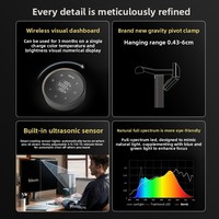 Lampe de bureau suspendue Mingji ScreenBar Halo 2 pour écran incurvé, protection oculaire, lecture et travail sur ordinateur CR23_C