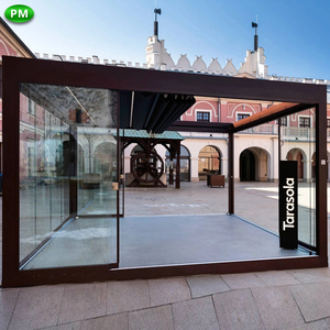 2-20% remise pavillon <span class=keywords><strong>jardin</strong></span> extérieur Aluminium gazébo toit électrique Pergola <span class=keywords><strong>jardin</strong></span> d'hiver - Product Image 5