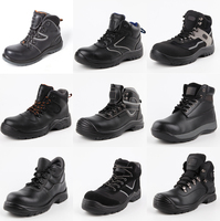 Bottes en cuir véritable sur mesure de taille moyenne : bottes de voyage, de randonnée et tactiques ; bottes de sécurité à embout d'acier OEM