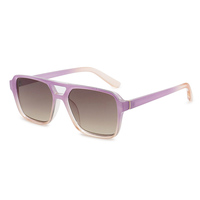 Lunettes de soleil de mode au design unique pour femmes HP251045, style aviateur, UV400, logo personnalisé, lunettes de soleil carrées, OEM disponible