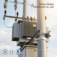Transformateur de puissance triphasé S13-M 35/0.8kV 2500kVA, à bain d'huile, cuve ondulée, pour applications minières et industrielles, Dyn11, tension personnalisée
