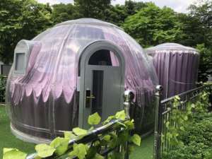 <span class=keywords><strong>Yourte</strong></span> en plastique transparente de luxe de jardin extérieur pour diner/café - Product Image 6