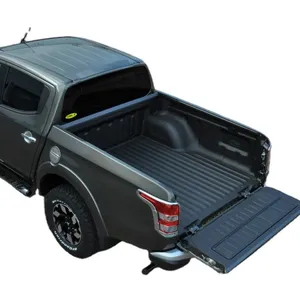 Custom HDPE pickup truck bed liners for MITSUBISHI L200 double cab crew cab tailored tub box liner rubber bed mats