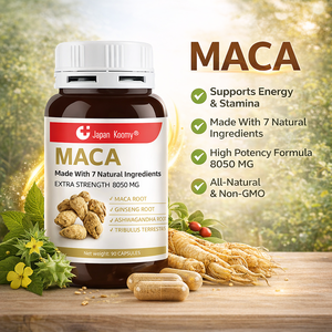 Capsules de racine de maca premium 7 en 1 avec Ashwagandha, Ginseng et Tribulus pour l'énergie, les performances et le soutien de l'humeur Capsules de maca - Product Image 4